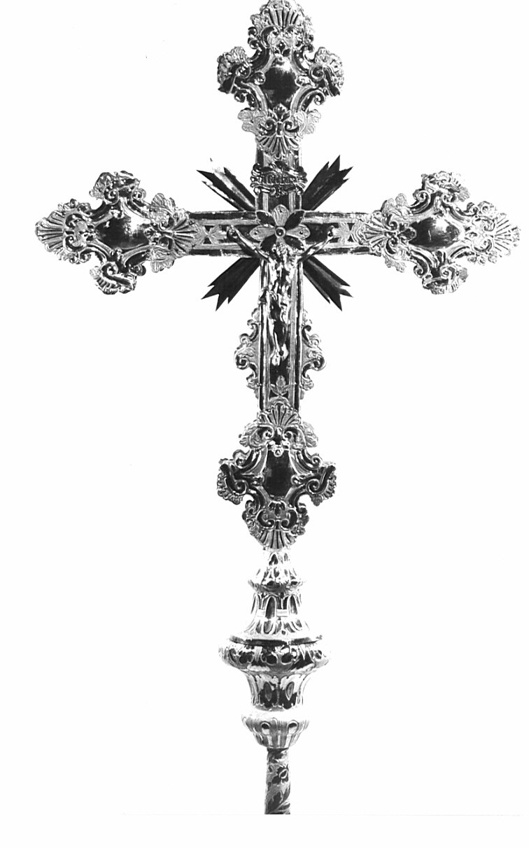 croce portatile, coppia - bottega bergamasca (sec. XVIII)