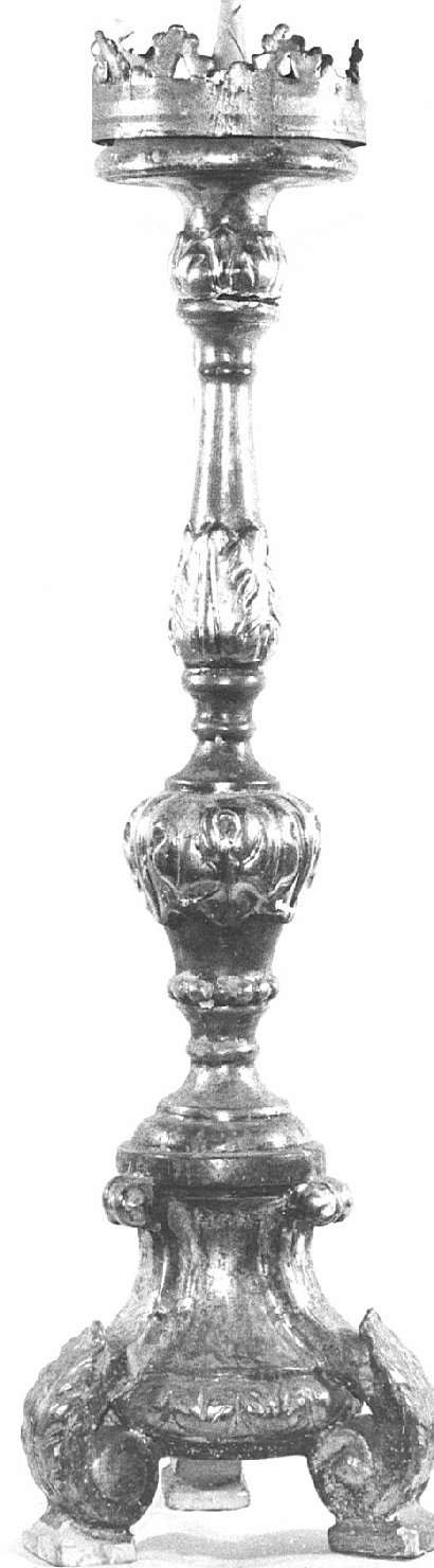 candelabro, serie - bottega bergamasca (sec. XVIII)