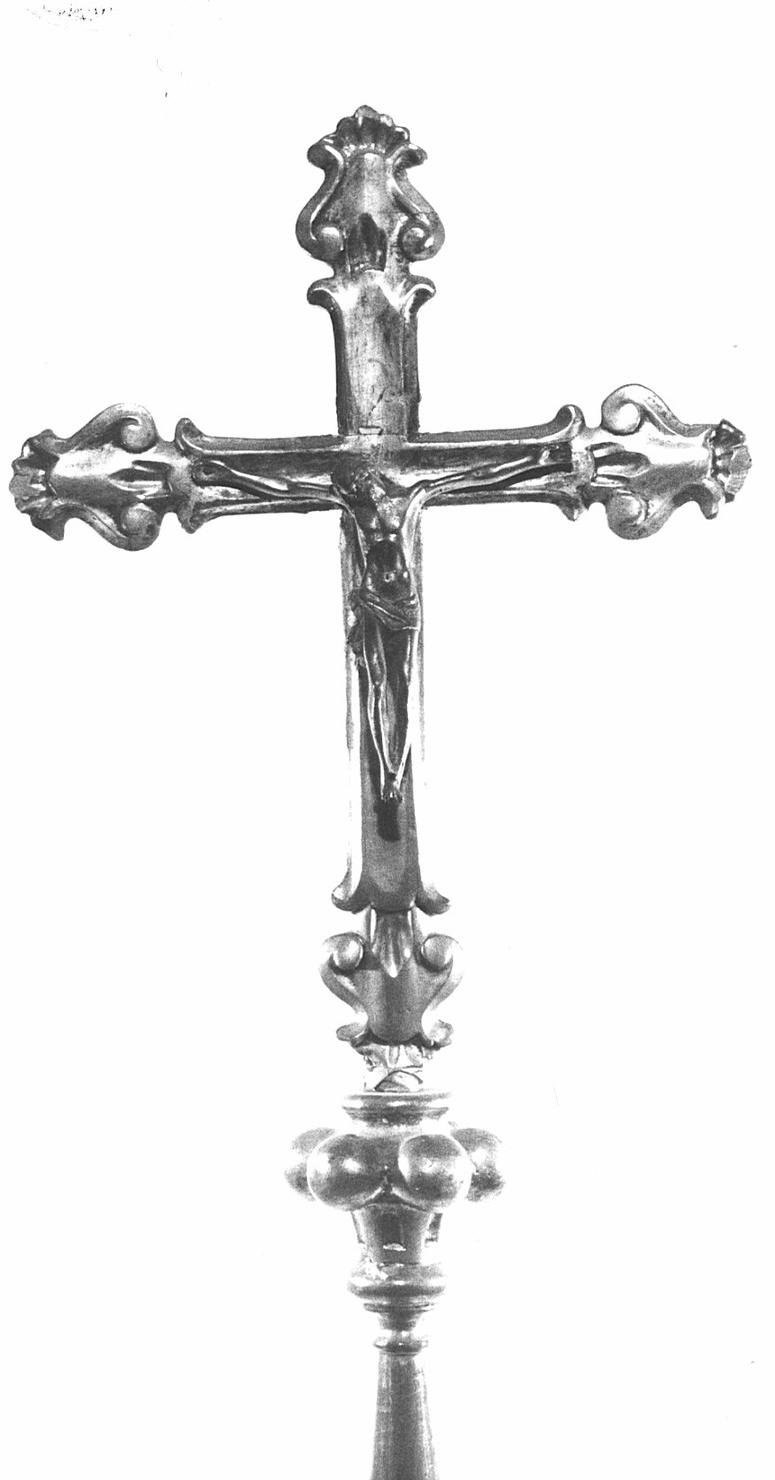 croce d'altare, opera isolata - bottega bergamasca (prima metà sec. XVIII)
