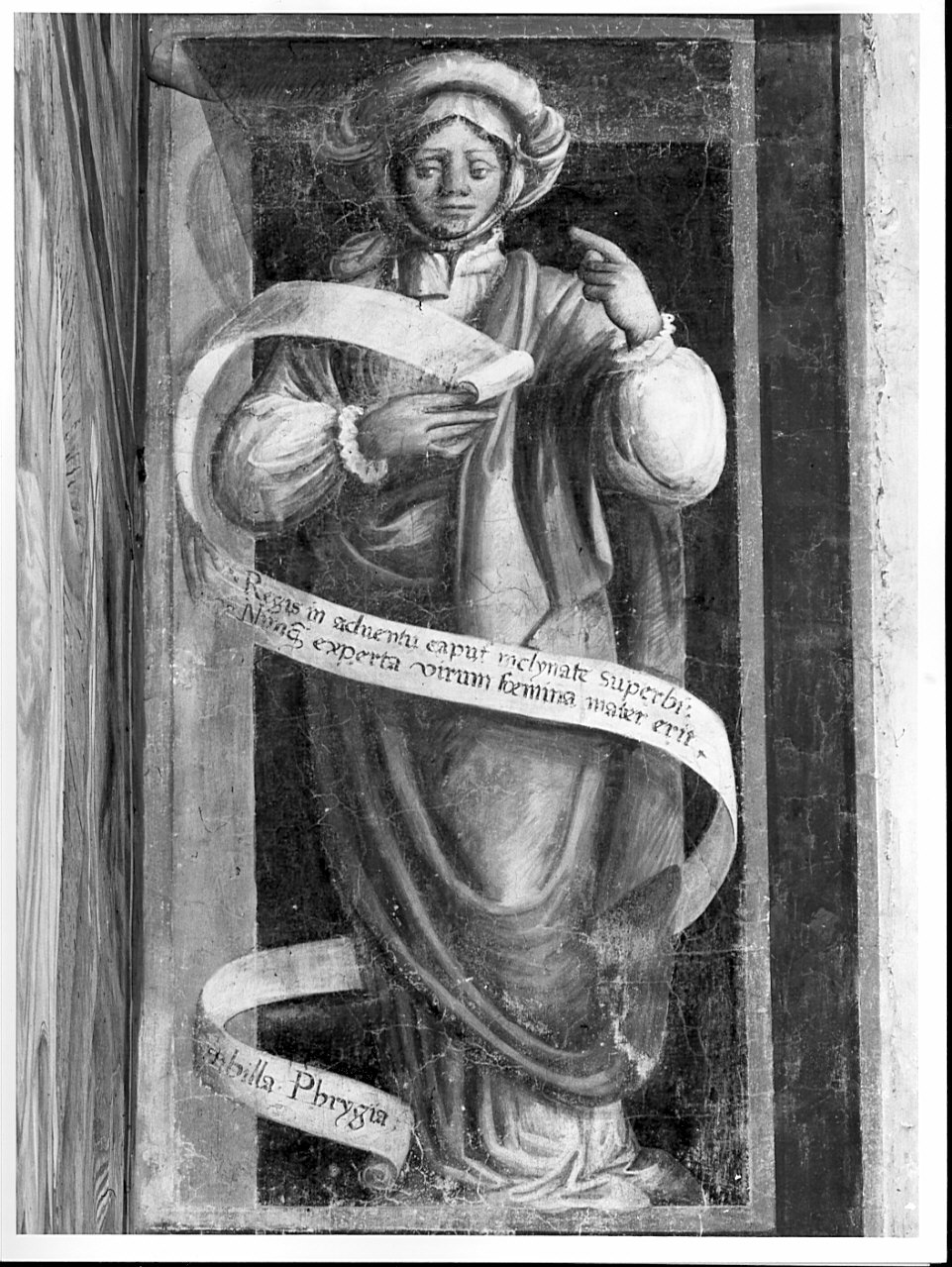 Sibilla Frigia (dipinto, elemento d'insieme) di Stella Fermo detto Fermo da Caravaggio (sec. XVI)