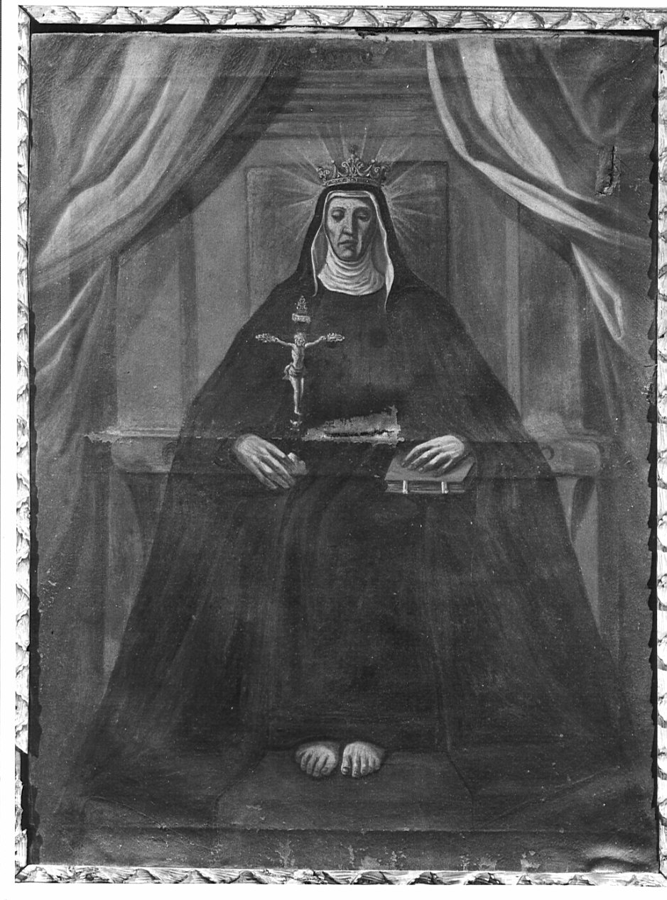 Santa Caterina de' Vigri da Bologna (dipinto, opera isolata) - ambito lombardo (seconda metà sec. XVII)