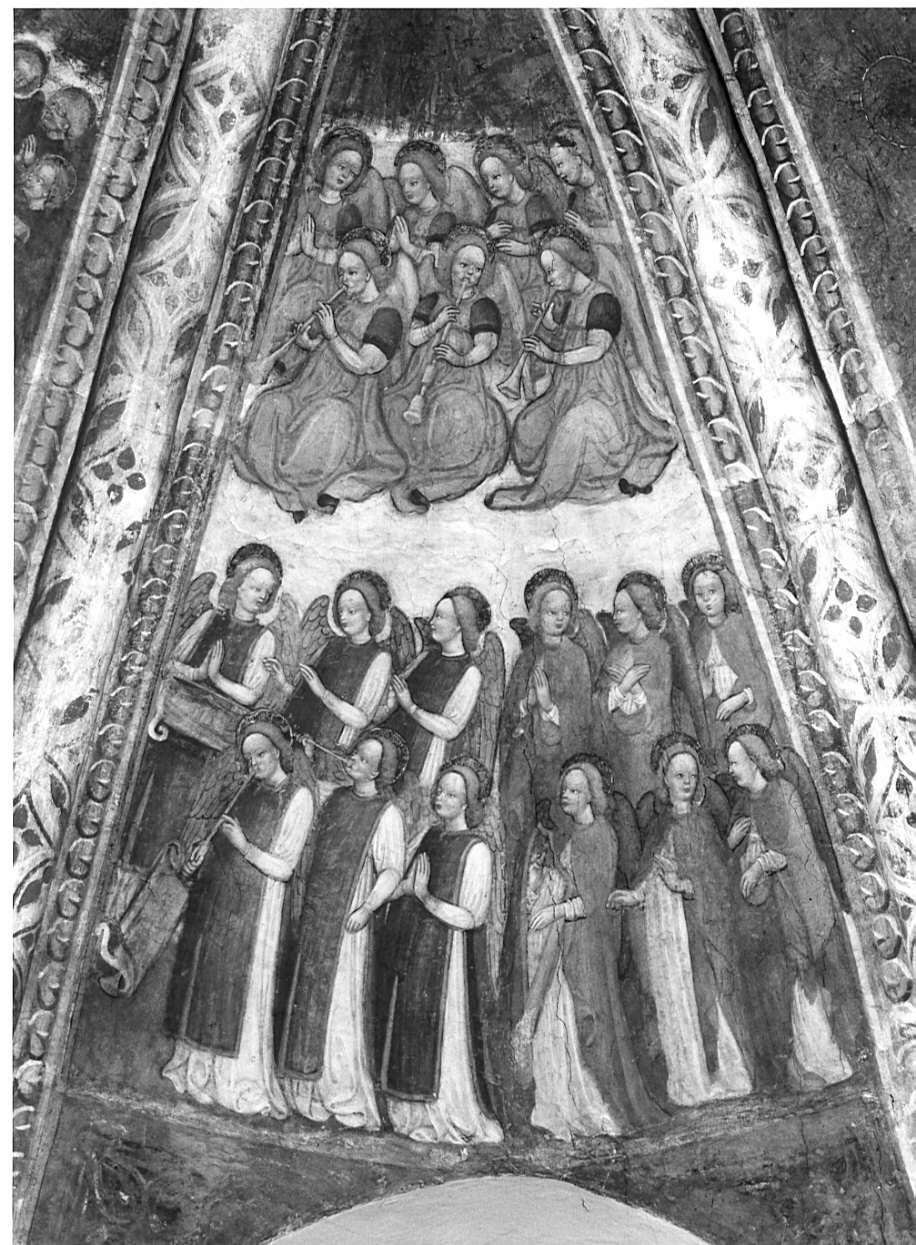 angeli musicanti (dipinto, elemento d'insieme) di Bembo Andrea (attribuito) (ultimo quarto sec. XV)