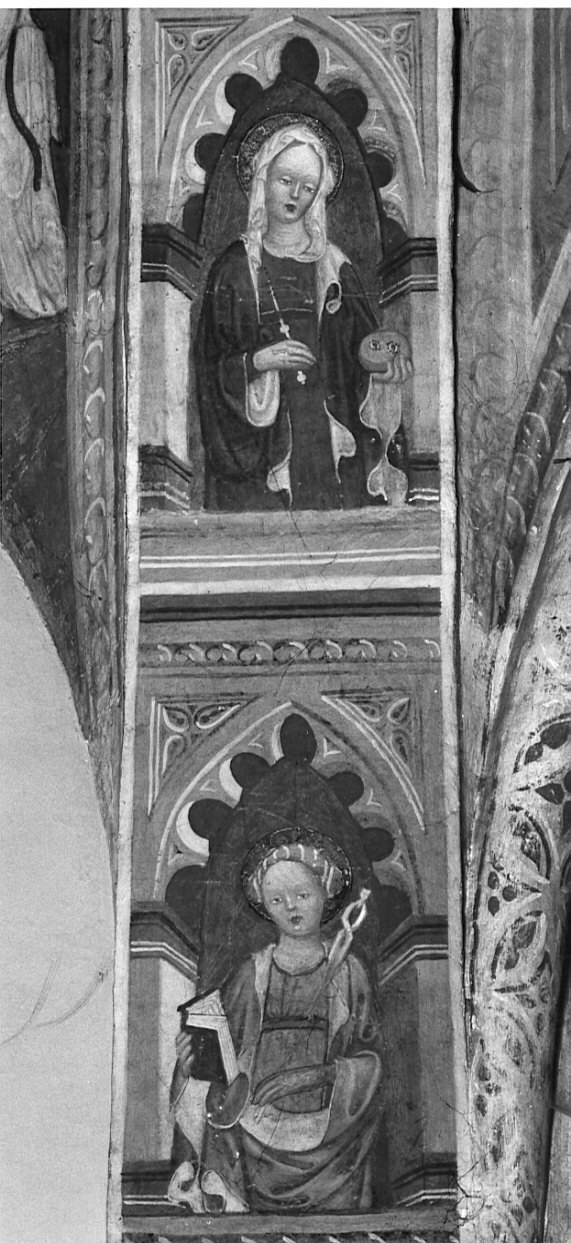 Santa Lucia (dipinto, elemento d'insieme) di Bembo Andrea (attribuito) (ultimo quarto sec. XV)