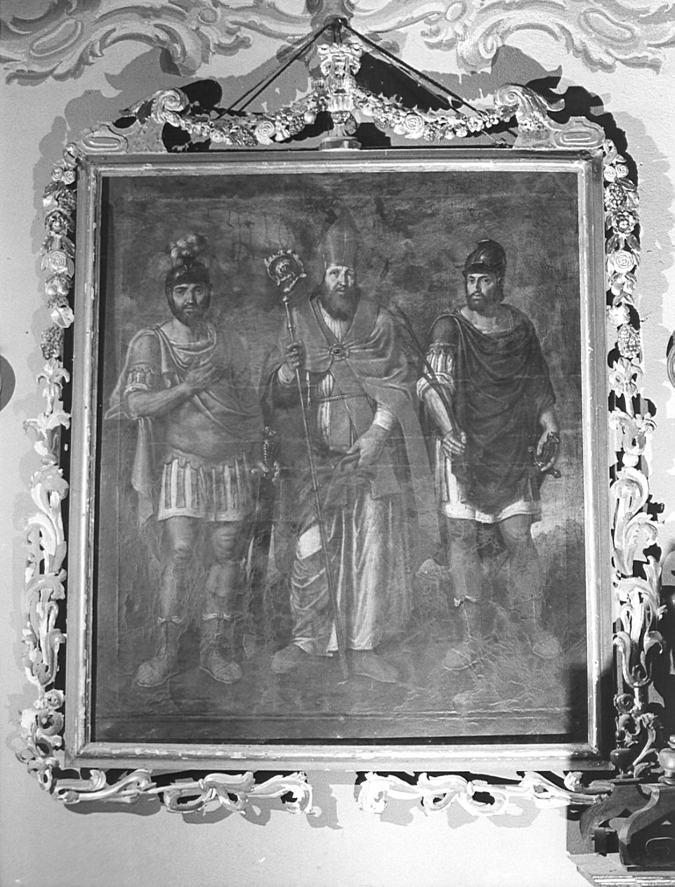 Santi Fermo, Rustico e Procolo (dipinto, opera isolata) - ambito bergamasco (primo quarto sec. XVII)