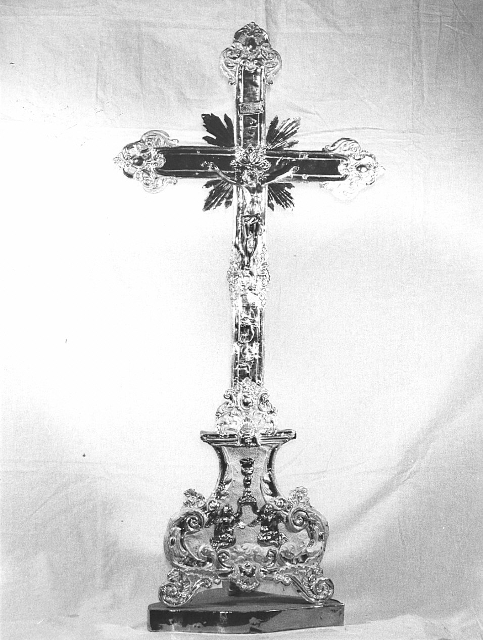 croce d'altare, opera isolata - bottega bergamasca (metà sec. XVIII)