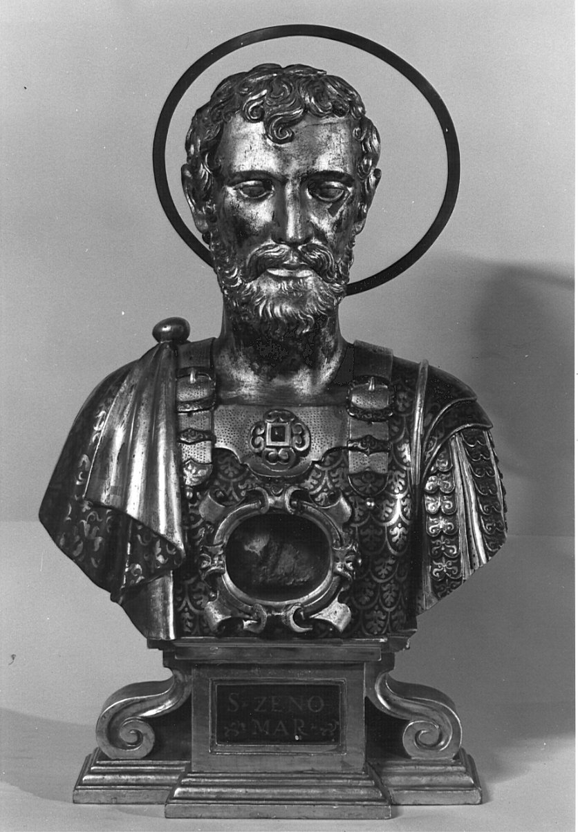 San Zeno martire (reliquiario - a busto, opera isolata) di Carminati Giovan Battista, Montano Francesco (sec. XVII)