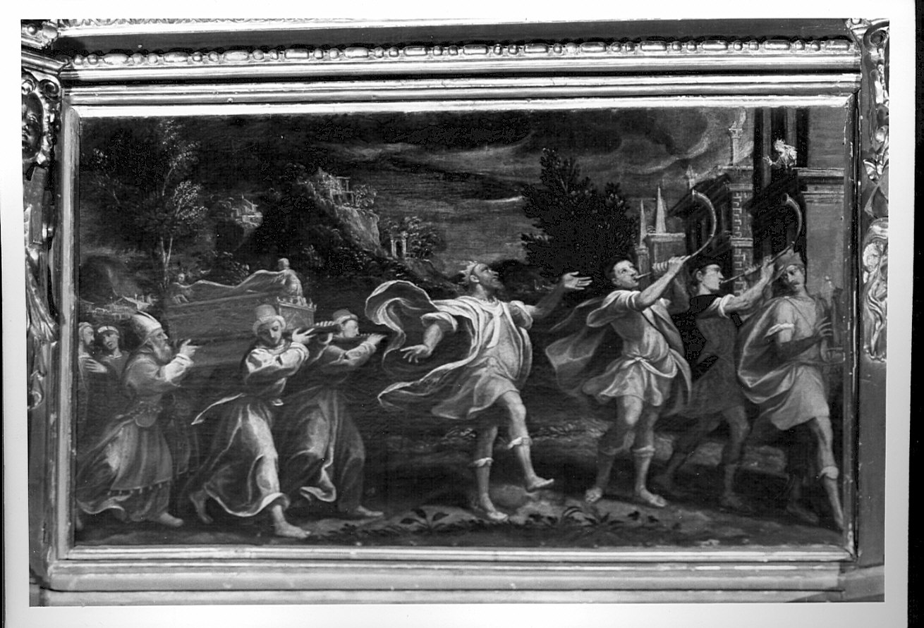 David danza davanti all'arca santa (dipinto, opera isolata) di Cavagna Francesco (sec. XVII)