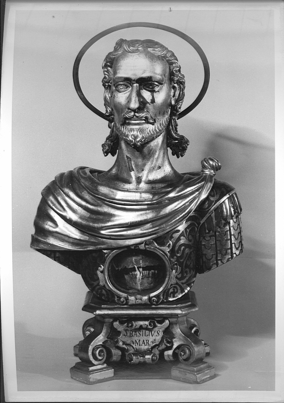 San Basilio martire (reliquiario - a busto, opera isolata) di Carminati Giovan Battista, Montano Francesco (sec. XVII)