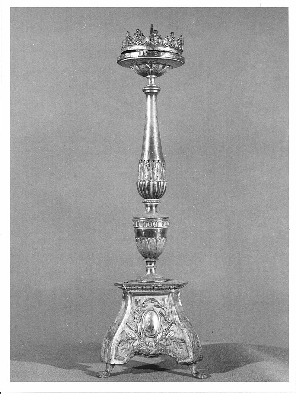 candeliere, serie - bottega lombarda (?) (fine/inizio secc. XVIII/ XIX)