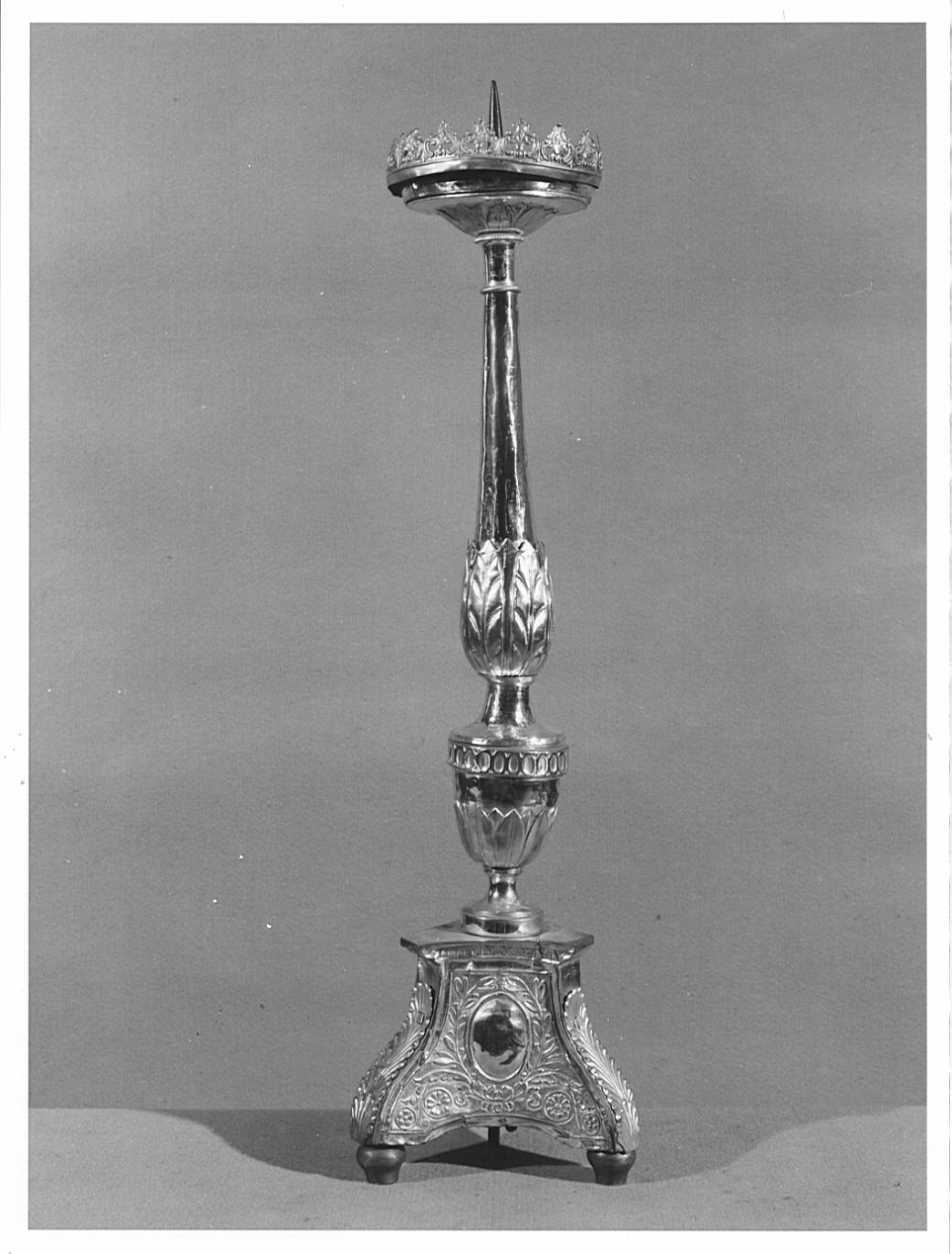 candeliere d'altare, serie - bottega lombarda (?) (secc. XVIII/ XIX)