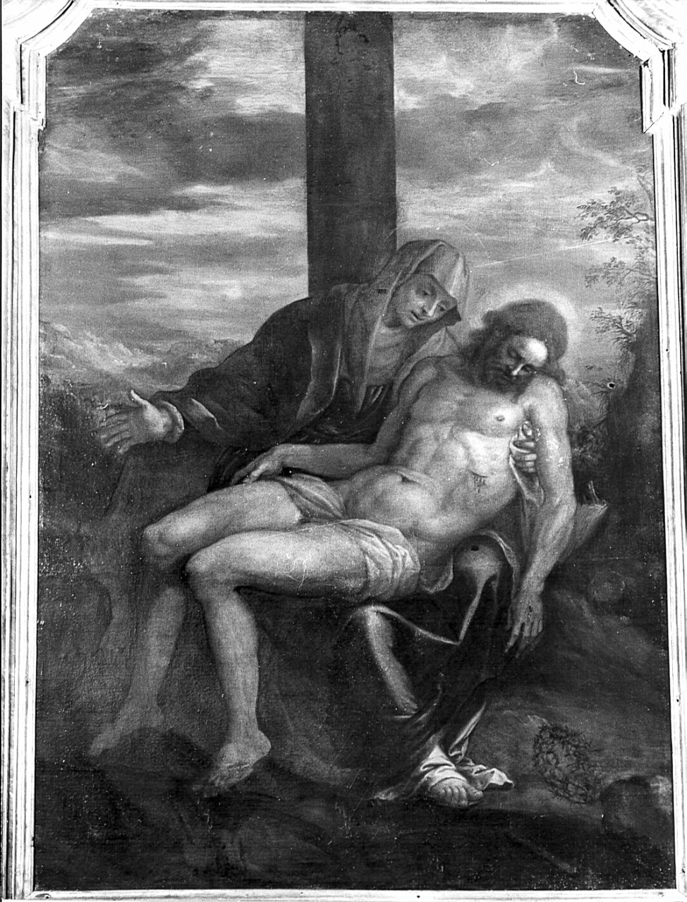 Pietà (dipinto, opera isolata) - ambito veneto (sec. XVI)