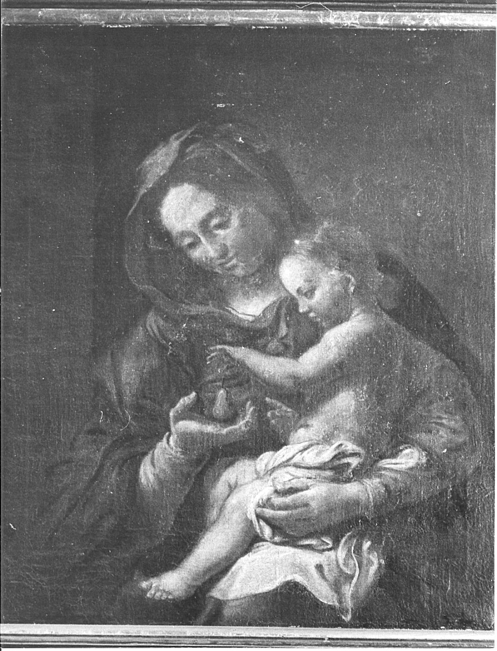 Madonna con Bambino (dipinto, opera isolata) - ambito lombardo (sec. XVII)