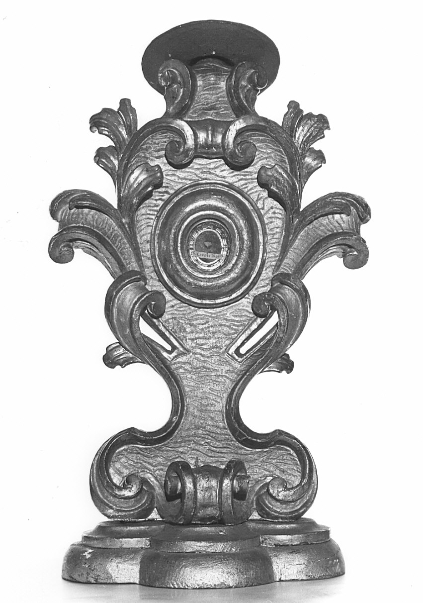 reliquiario - a ostensorio, serie - bottega italiana (metà sec. XVIII)