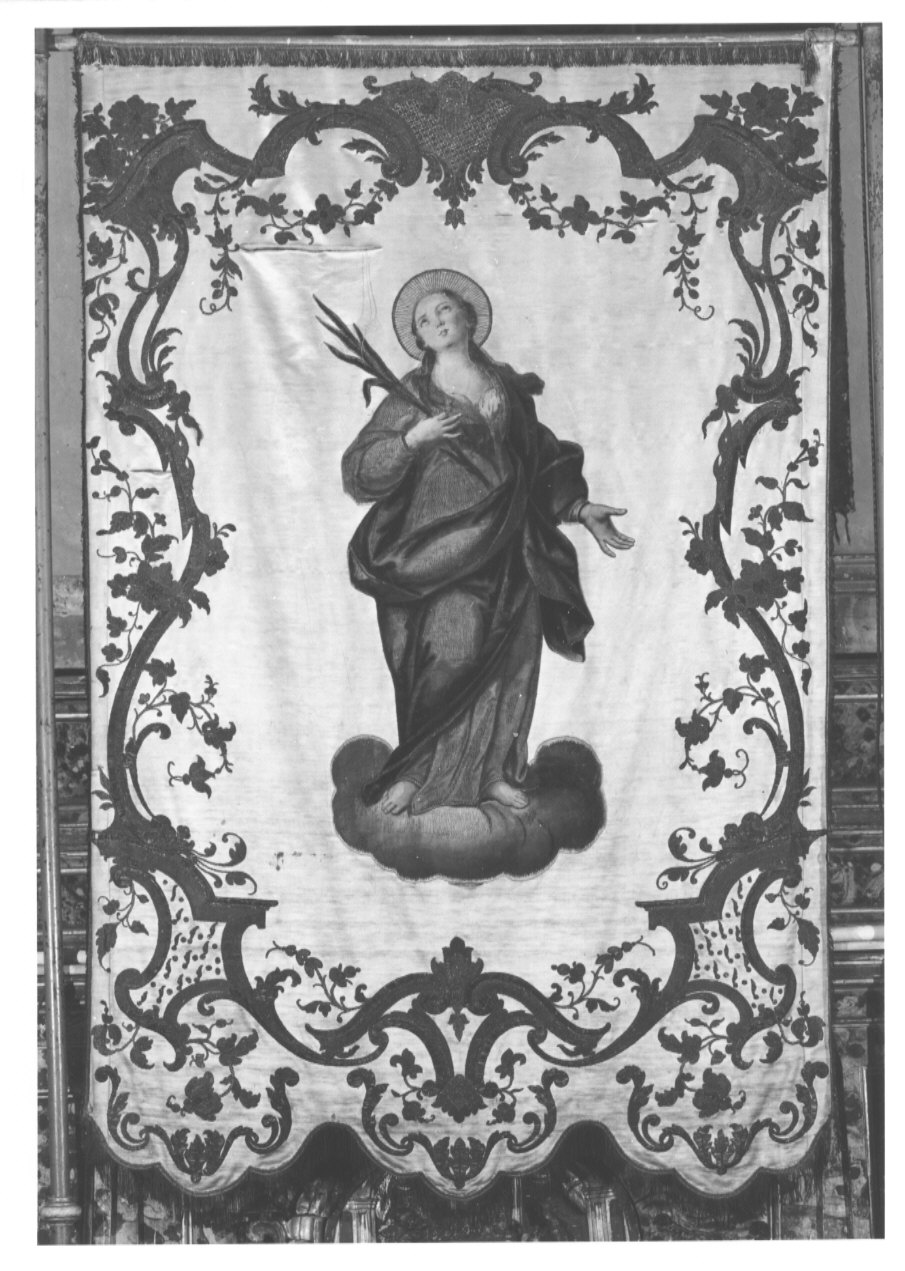 Sant'Agata (stendardo processionale) - manifattura lombarda (metà sec. XIX)