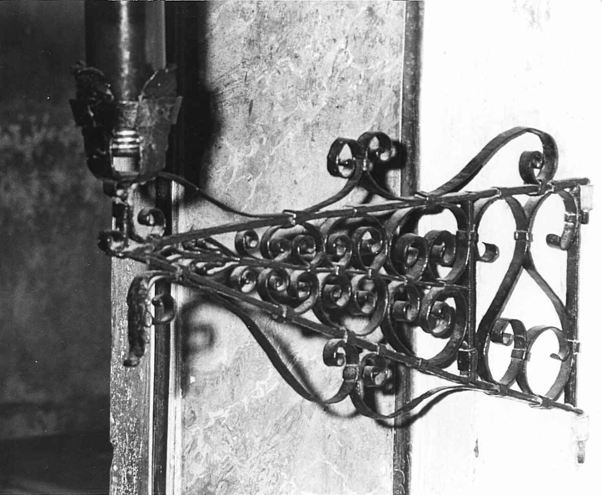 candeliere da parete, opera isolata - bottega lombarda (sec. XIX)