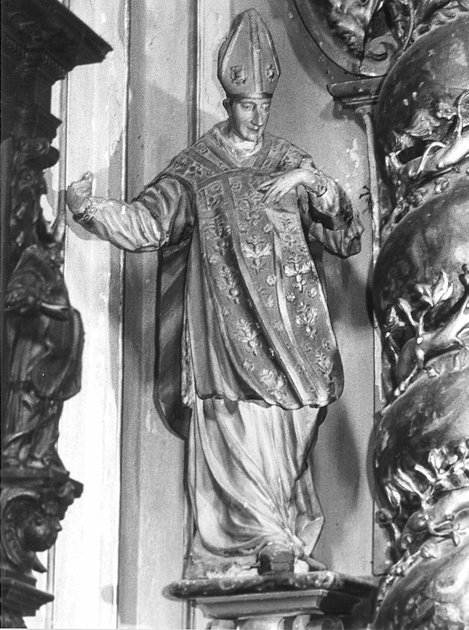 San Carlo Borromeo (statua, elemento d'insieme) - bottega bergamasca (sec. XVII)