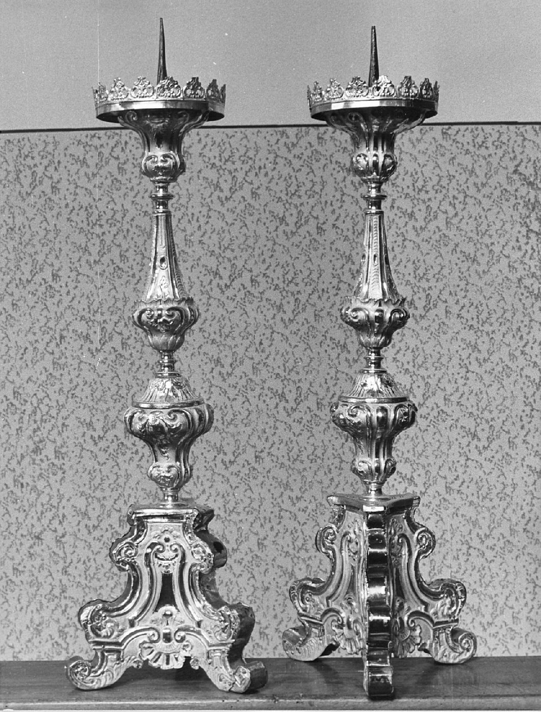 candeliere, serie - bottega lombarda (inizio sec. XVIII)