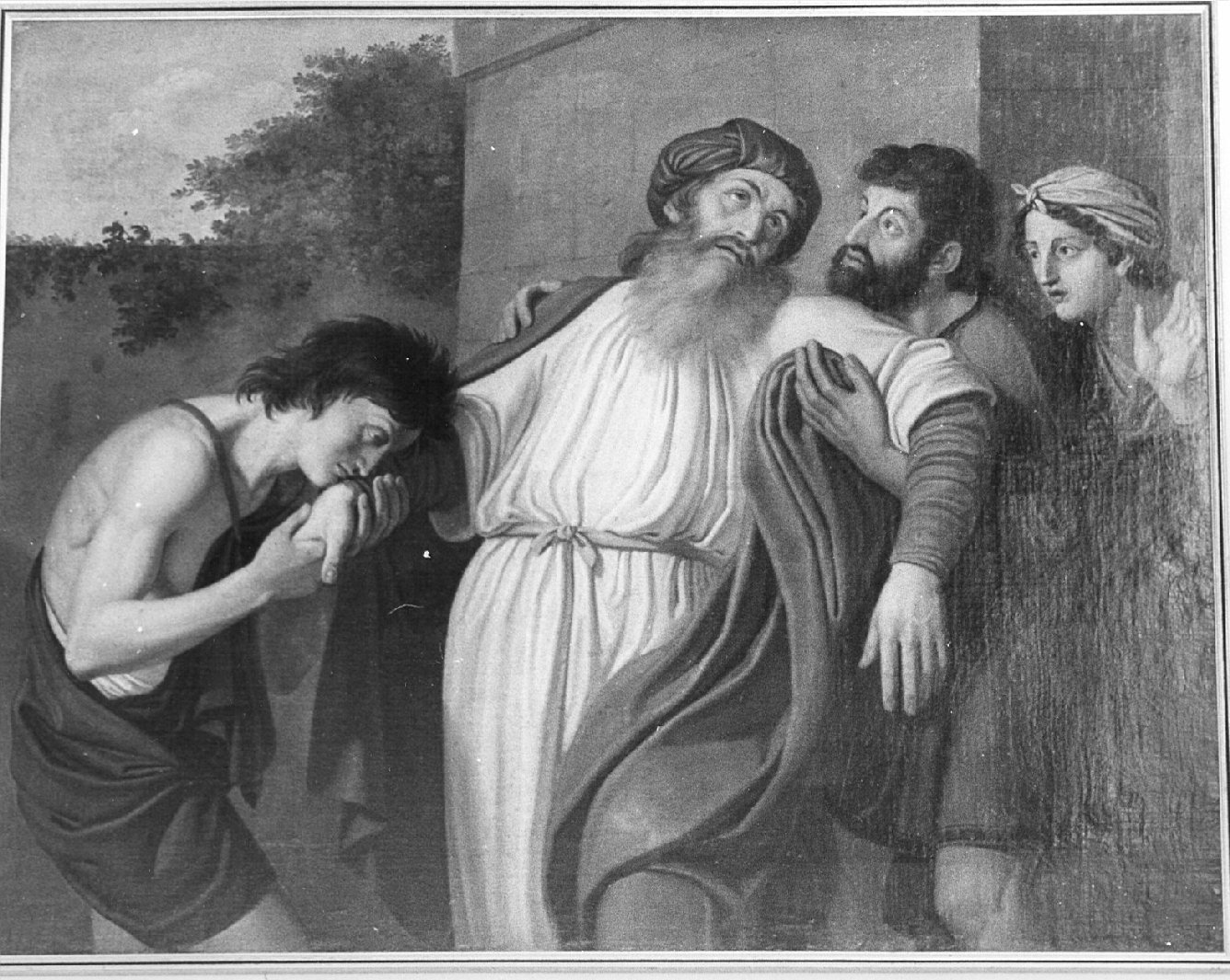 scena biblica (?) (dipinto, opera isolata) - ambito italiano (fine sec. XVII)