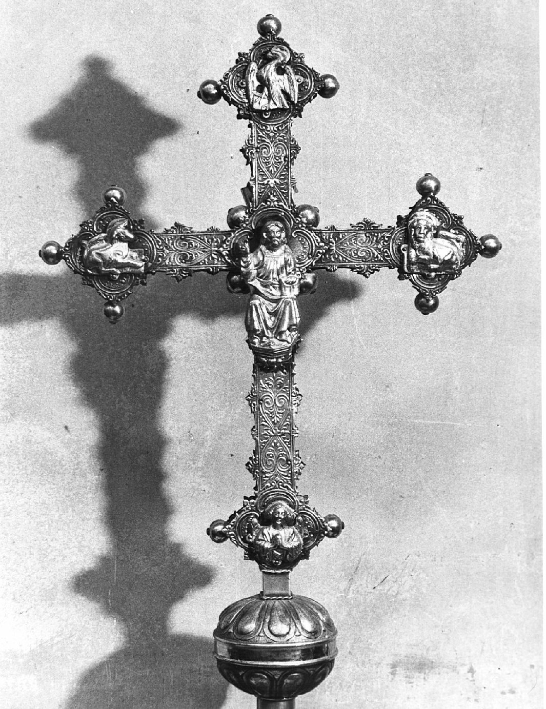 croce d'altare, opera isolata - bottega italiana (sec. XVI)