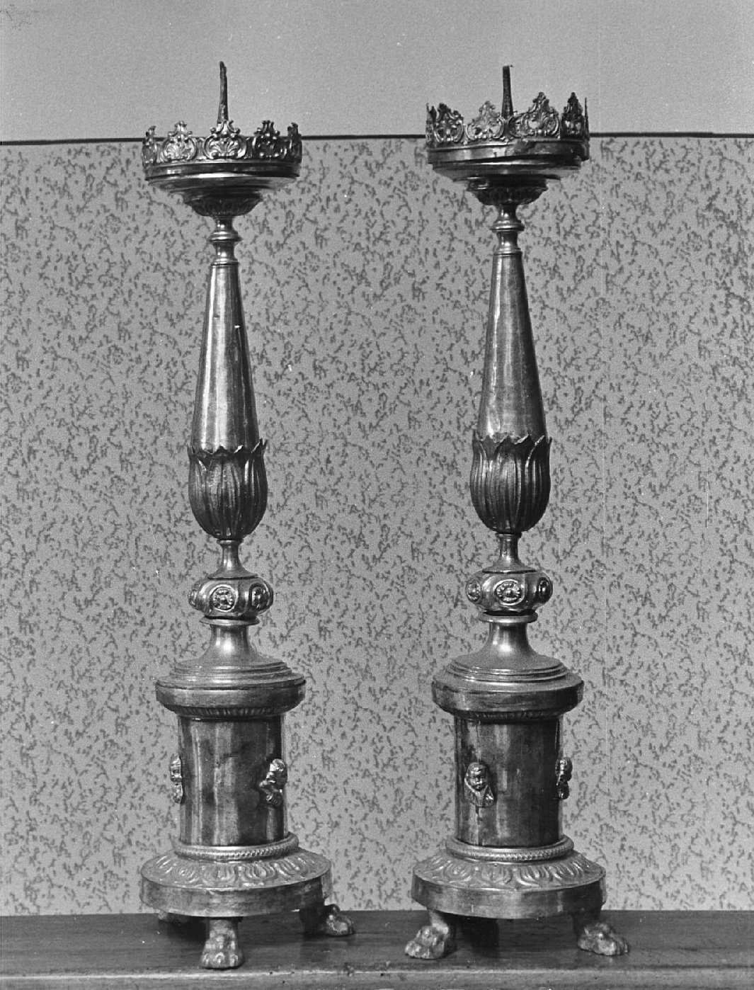 candeliere, serie - bottega italiana (sec. XIX)