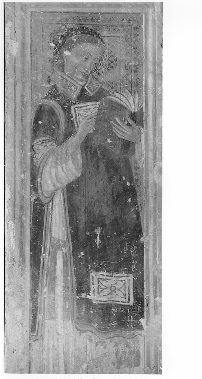 Santo diacono (dipinto, elemento d'insieme) di Boselli Antonio (e aiuti) (inizio sec. XVI)