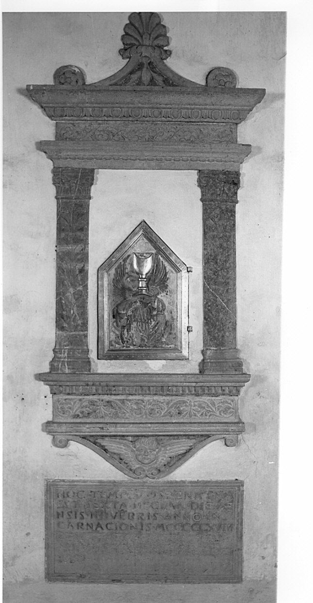 tabernacolo murale, opera isolata - bottega bergamasca (sec. XVI)