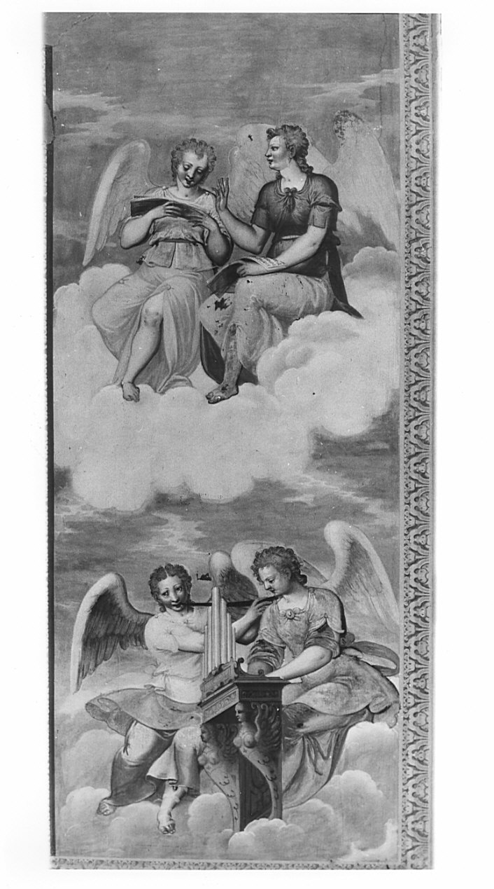 angeli (dipinto, elemento d'insieme) di Bagnatori Pietro Maria detto Bagnadore (ultimo quarto sec. XVI)