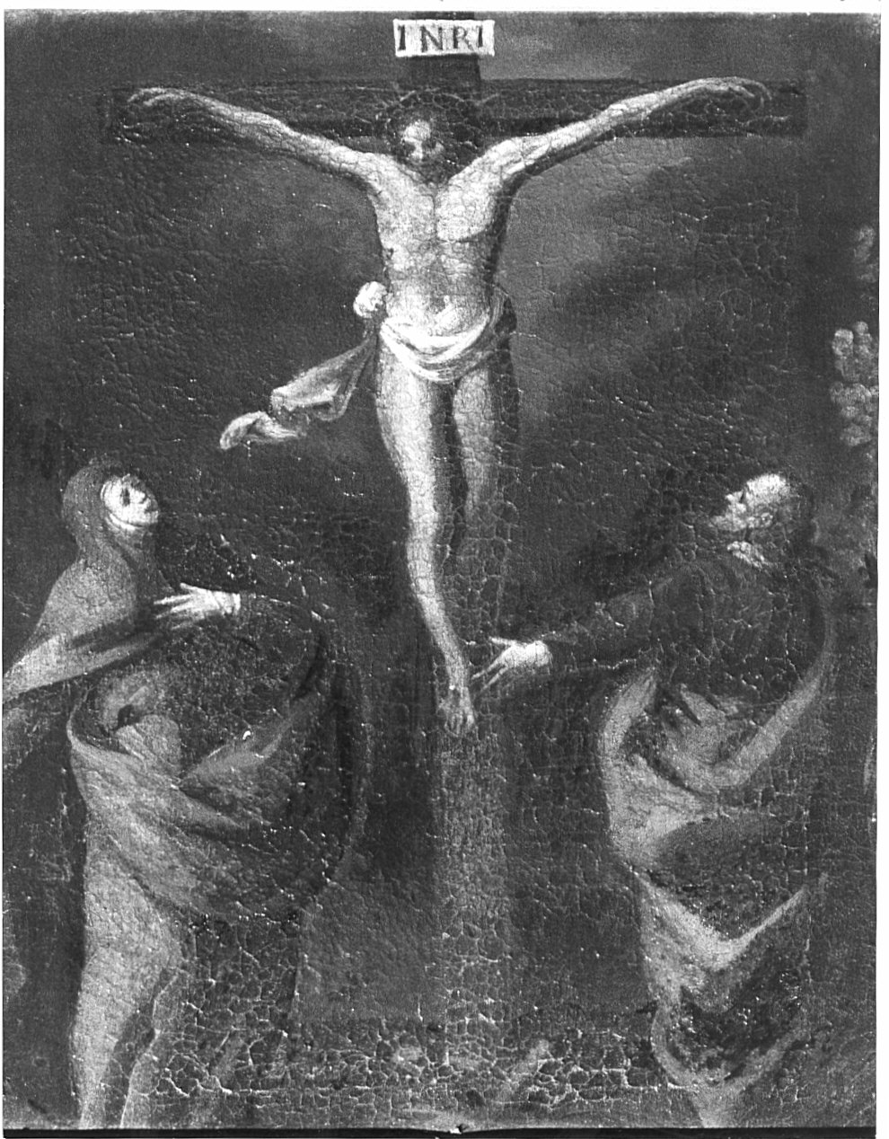 crocifissione di Cristo (dipinto, elemento d'insieme) - ambito lombardo (secc. XVII/ XVIII)