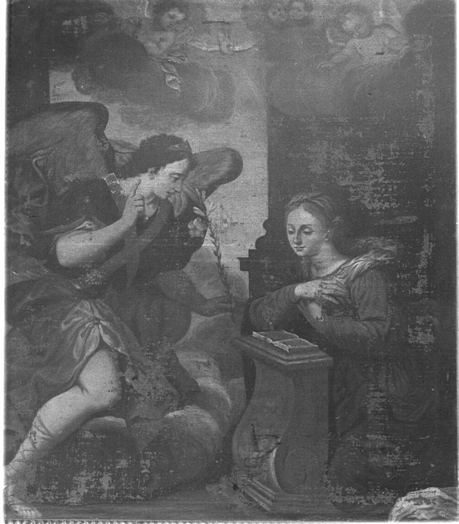 Annunciazione (dipinto, opera isolata) - ambito lombardo (sec. XVII)