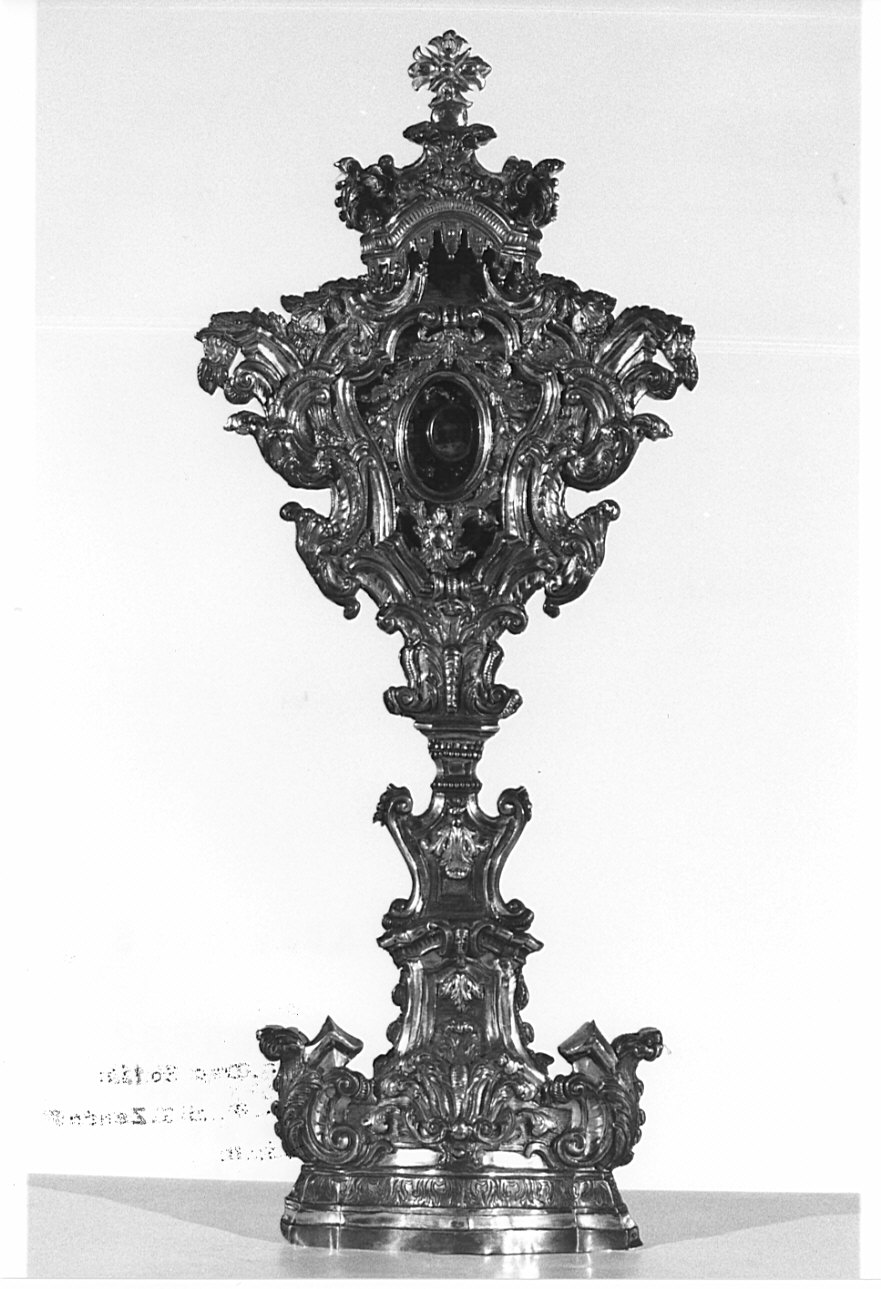 reliquiario - a ostensorio, opera isolata - bottega lombarda (sec. XVIII)