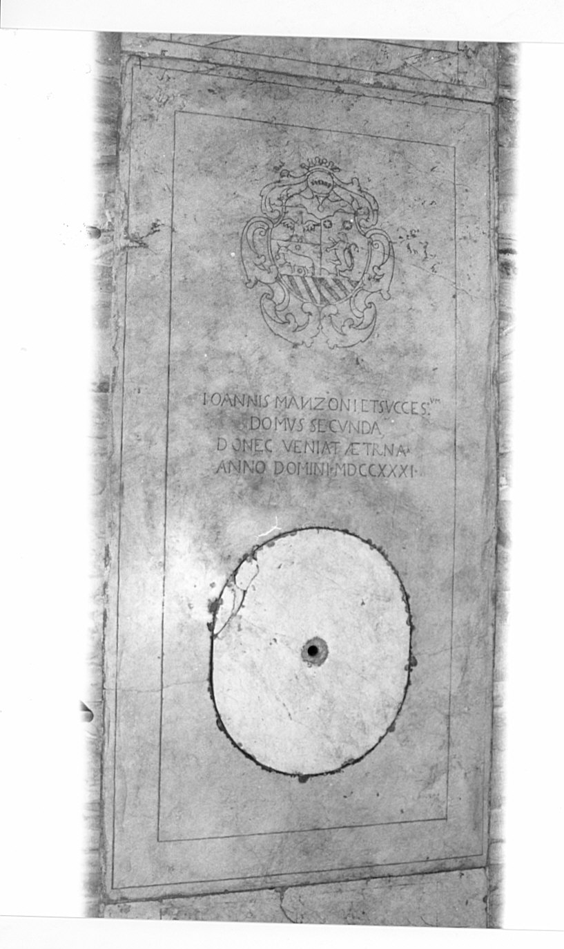 lapide tombale, opera isolata - bottega lombarda (sec. XVIII)