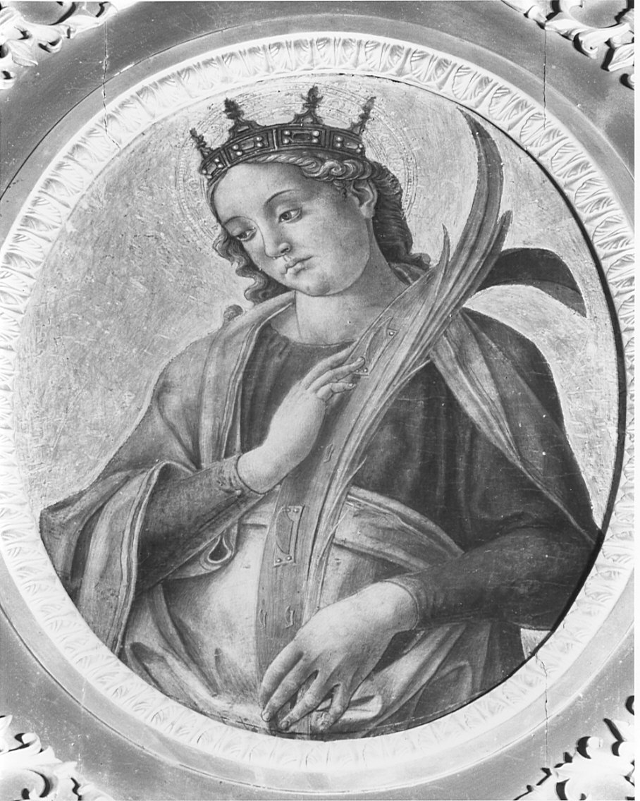 Santa Caterina d'Alessandria (dipinto, frammento) di Vivarini Bartolomeo (attribuito) (fine sec. XV)