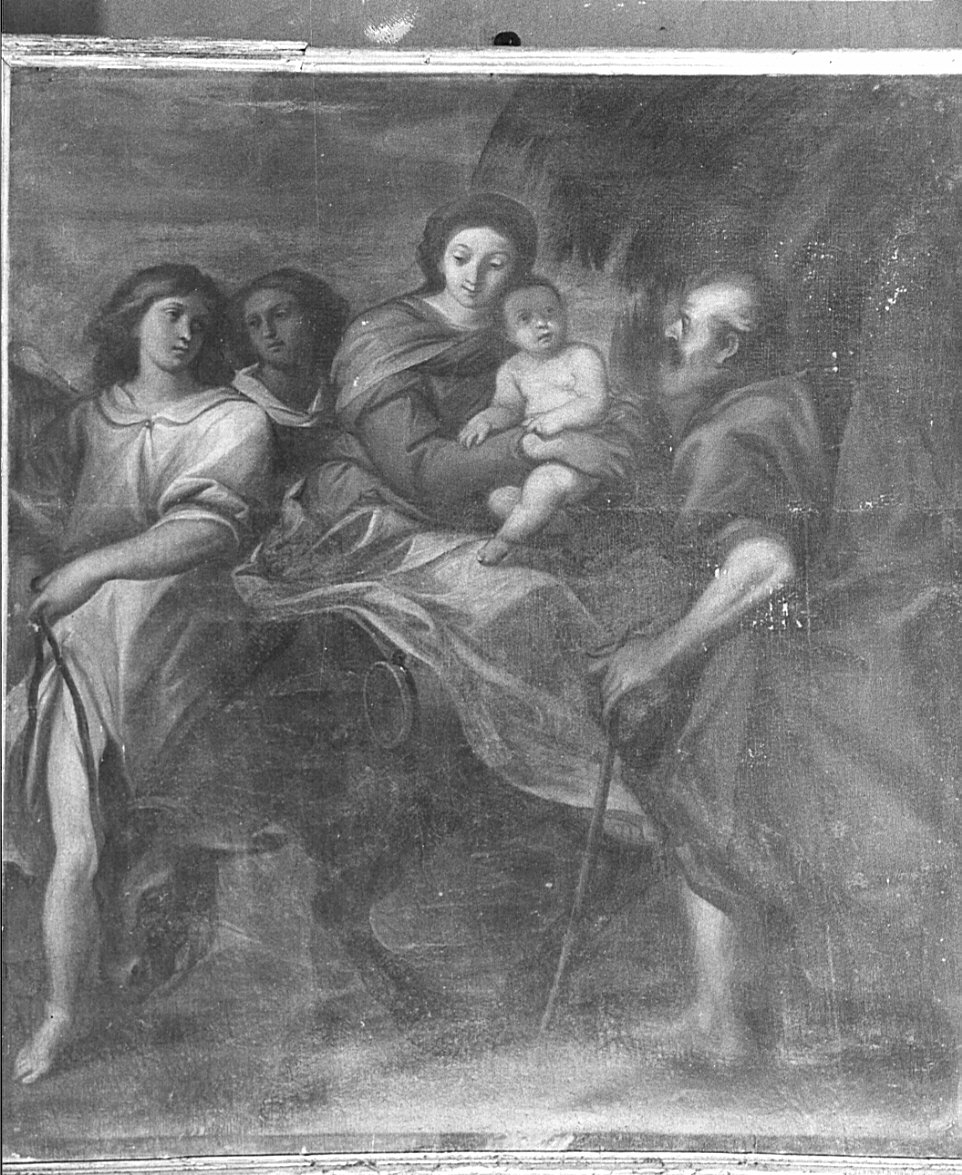 fuga in Egitto (dipinto, opera isolata) - ambito lombardo (sec. XVII)