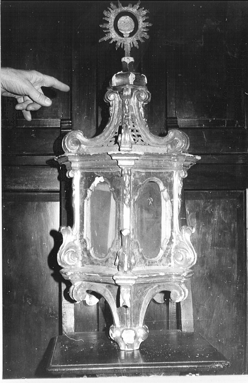 lanterna processionale, serie - bottega lombarda (metà sec. XVIII)