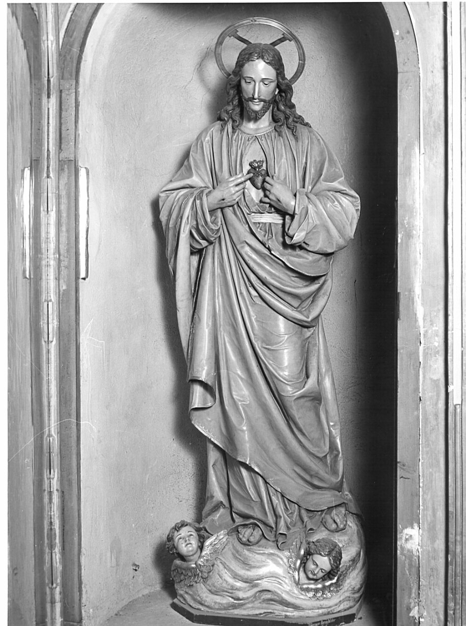 Sacro Cuore di Gesù (statua, opera isolata) - bottega lombarda (seconda metà sec. XIX)