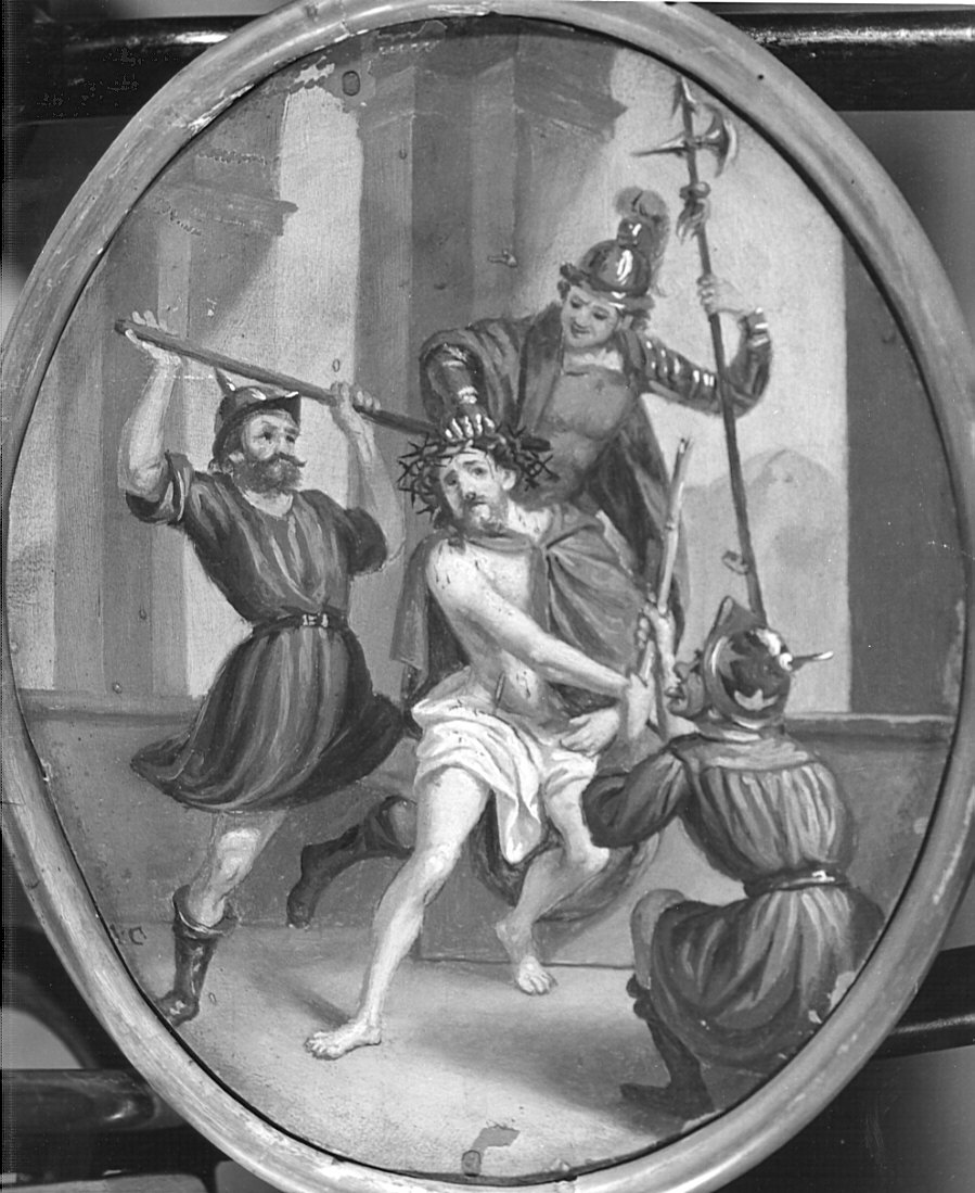 Cristo deriso (dipinto, elemento d'insieme) di Ceroni Angelo (sec. XIX)