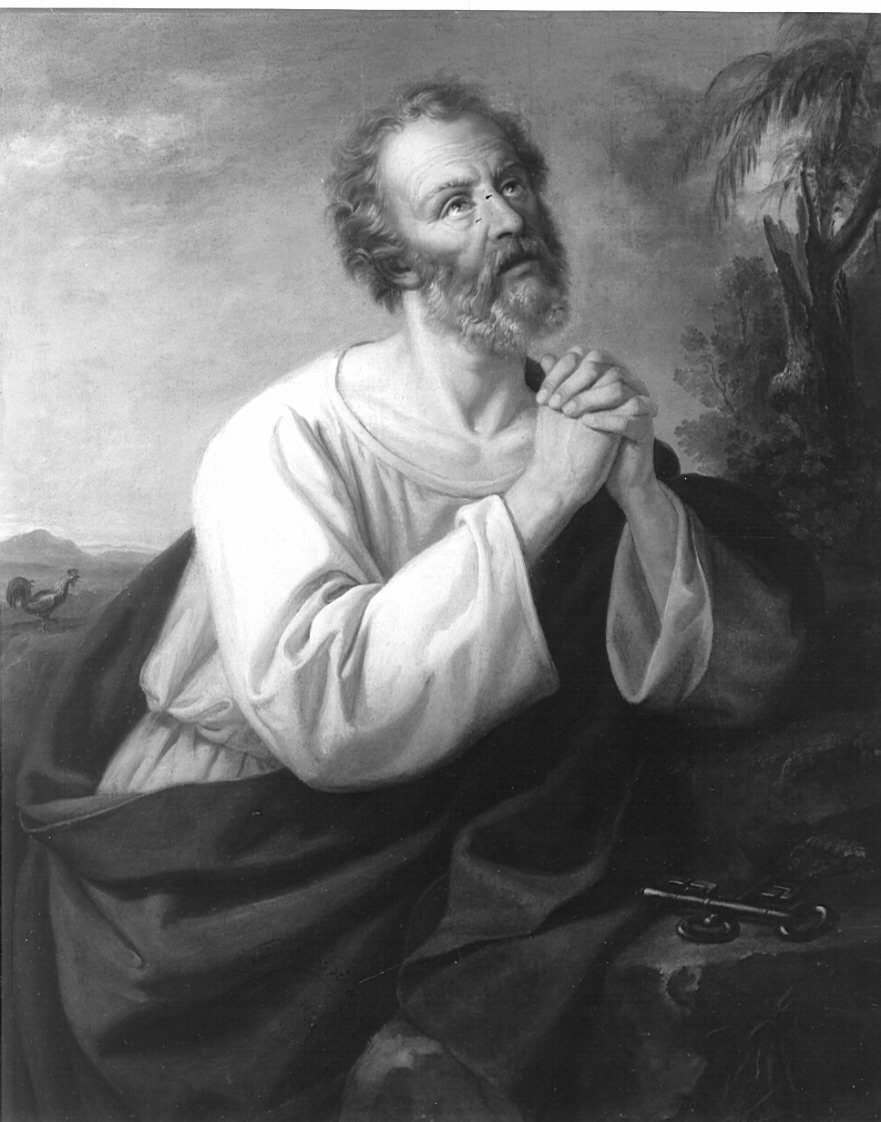 San Pietro (dipinto, opera isolata) di Bergametti Francesco (attribuito) (sec. XIX)