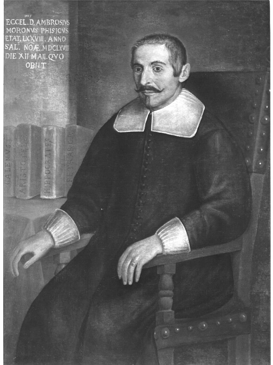 ritratto del fisico Ambrogio Moroni (dipinto, opera isolata) di Ceresa Carlo (maniera) (sec. XVII)