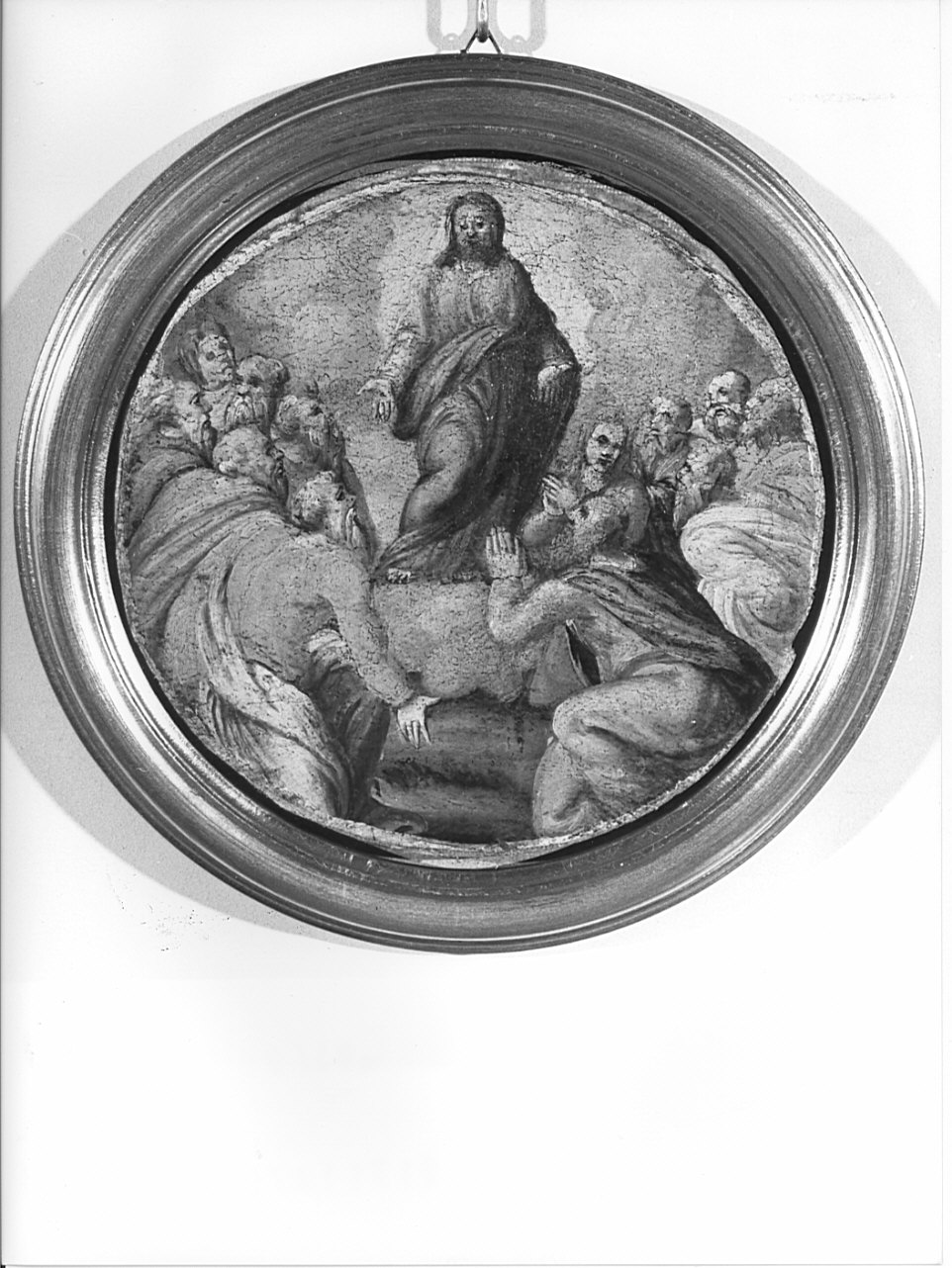 ascensione di Cristo (dipinto, elemento d'insieme) - ambito marchigiano (seconda metà sec. XVI)