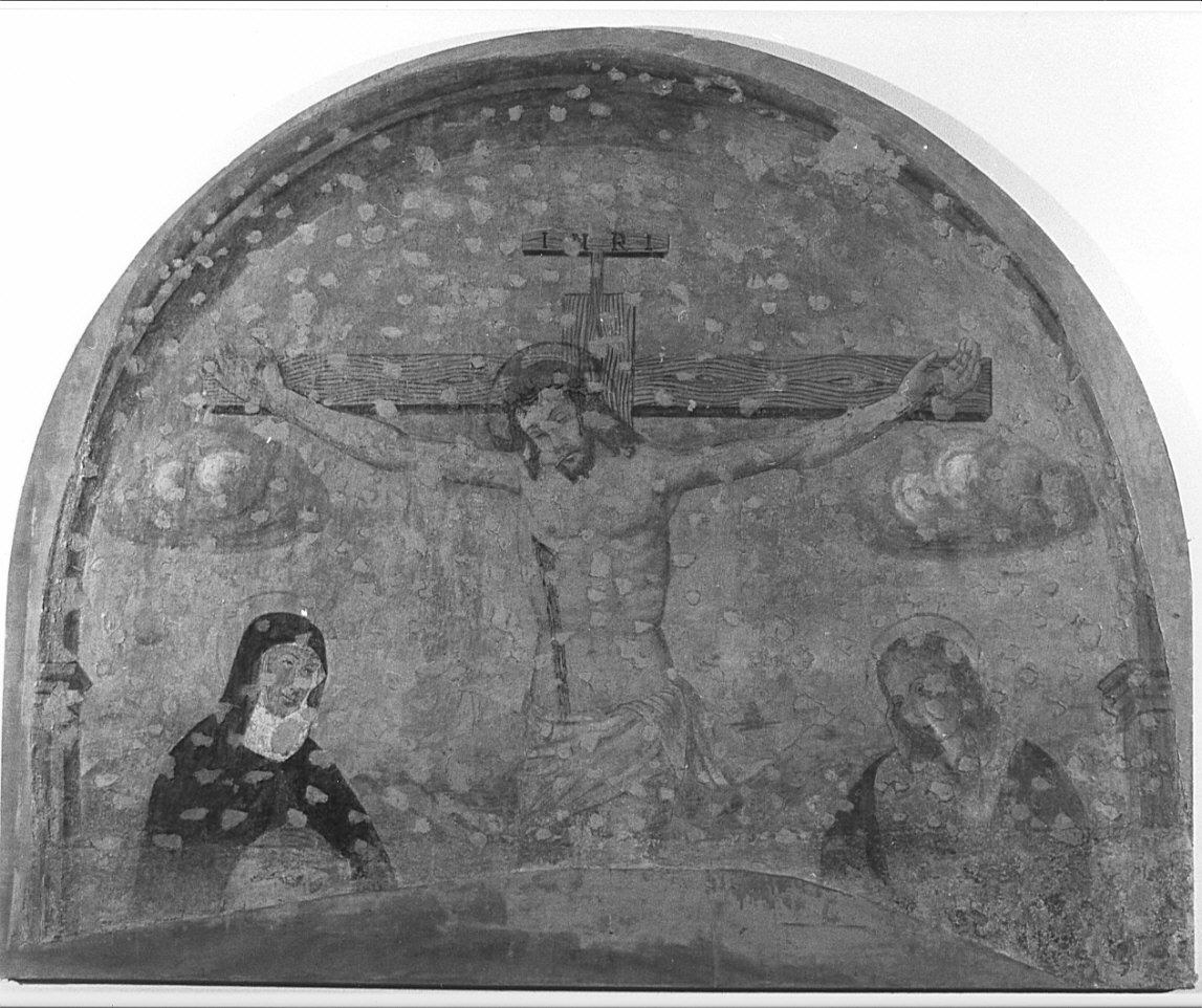 crocifissione (dipinto, opera isolata) di Boselli Antonio (cerchia) (fine/inizio secc. XV/ XVI)