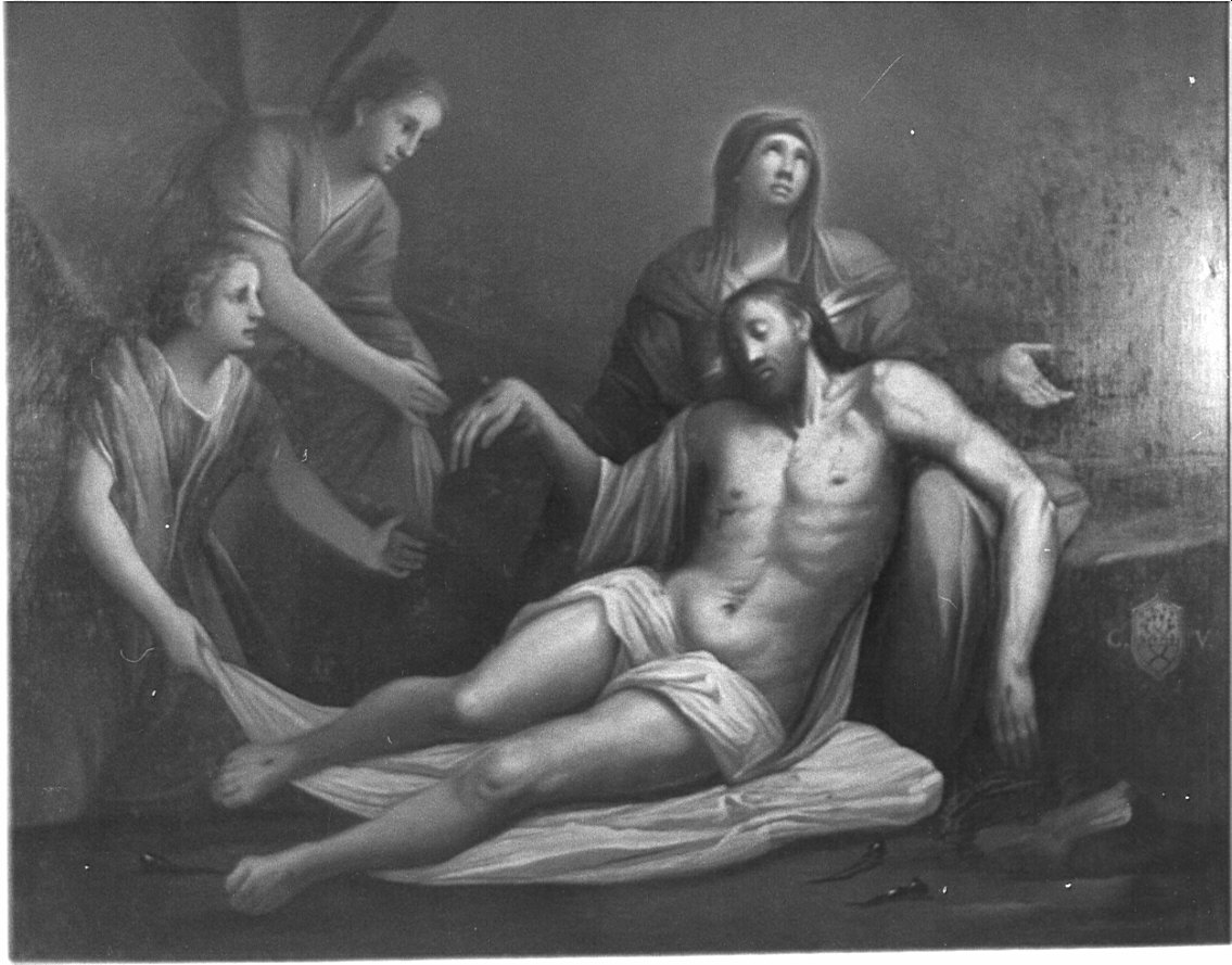 Pietà (dipinto, opera isolata) di Cifrondi Antonio (attribuito) (inizio sec. XVIII)