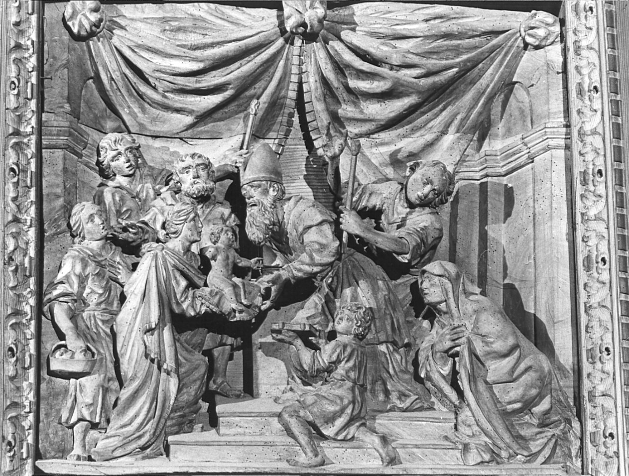 presentazione di Gesù al tempio (rilievo, elemento d'insieme) di Fantoni Grazioso il Vecchio (sec. XVII)