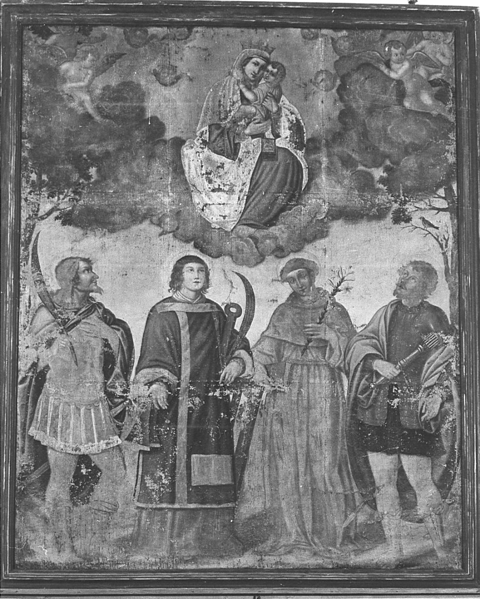 Madonna con Bambino e Santi (dipinto, opera isolata) - ambito bergamasco (prima metà sec. XVII)