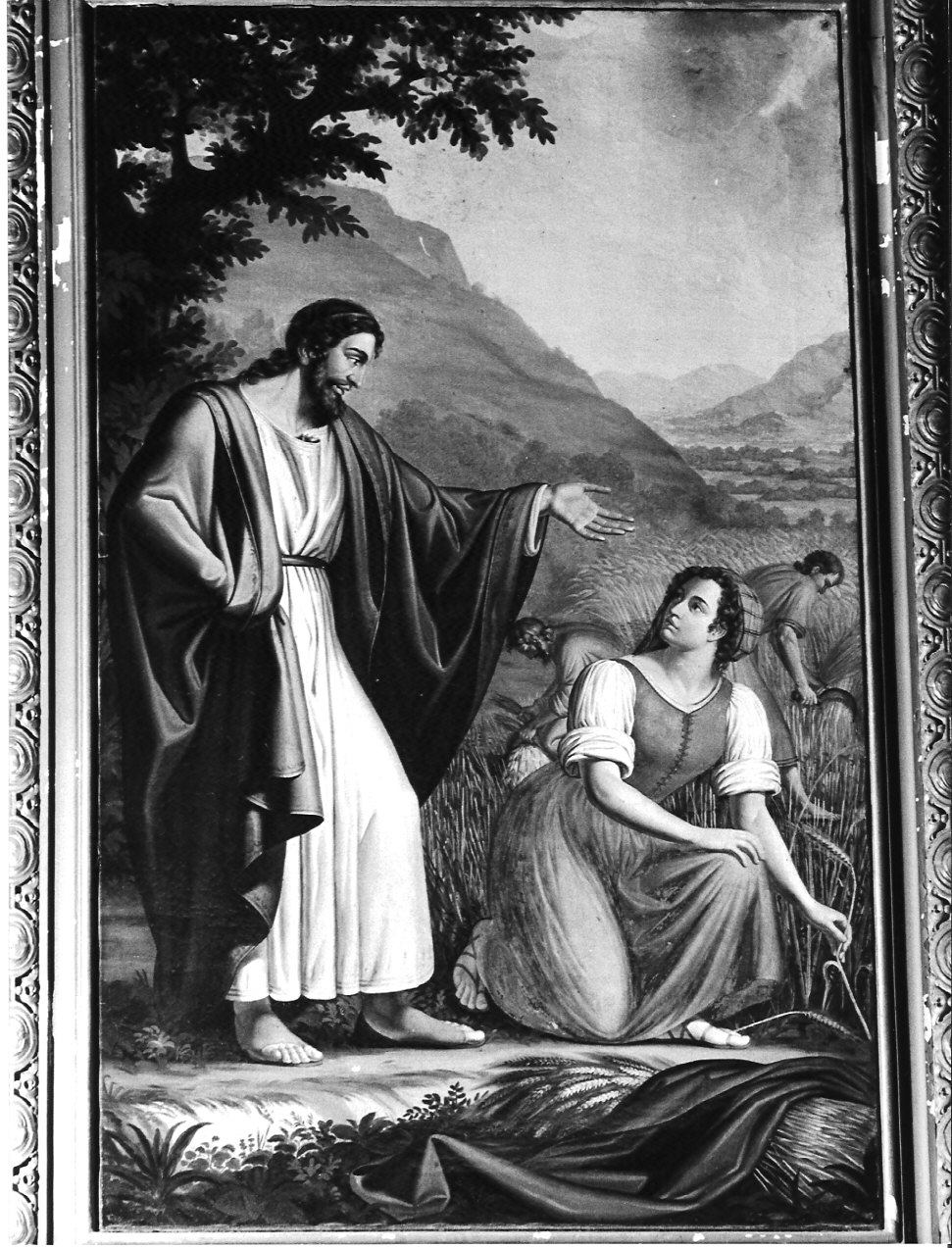 Ruth nel campo di Boaz (dipinto, opera isolata) di Riva Giovanni (attribuito) (seconda metà sec. XIX)