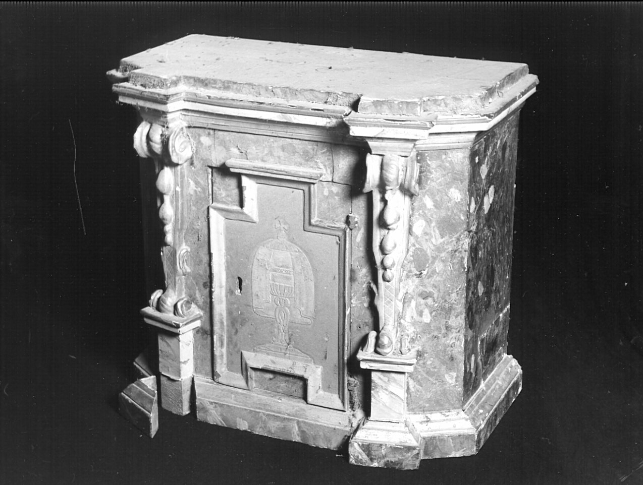 tabernacolo portatile, opera isolata - bottega bergamasca (seconda metà sec. XIX)