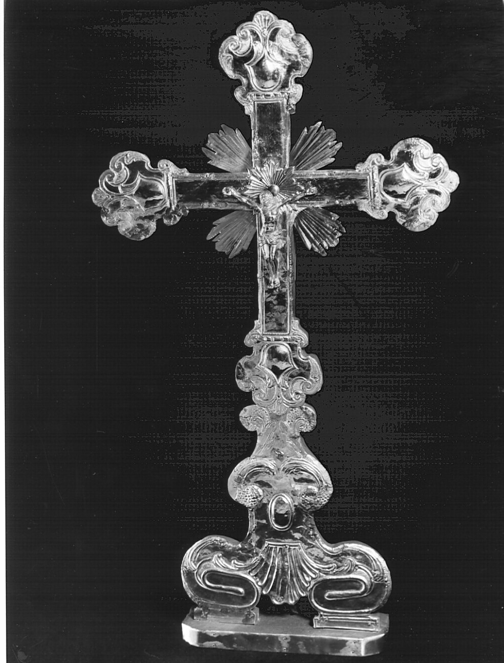croce d'altare, opera isolata - bottega bergamasca (seconda metà sec. XVII)