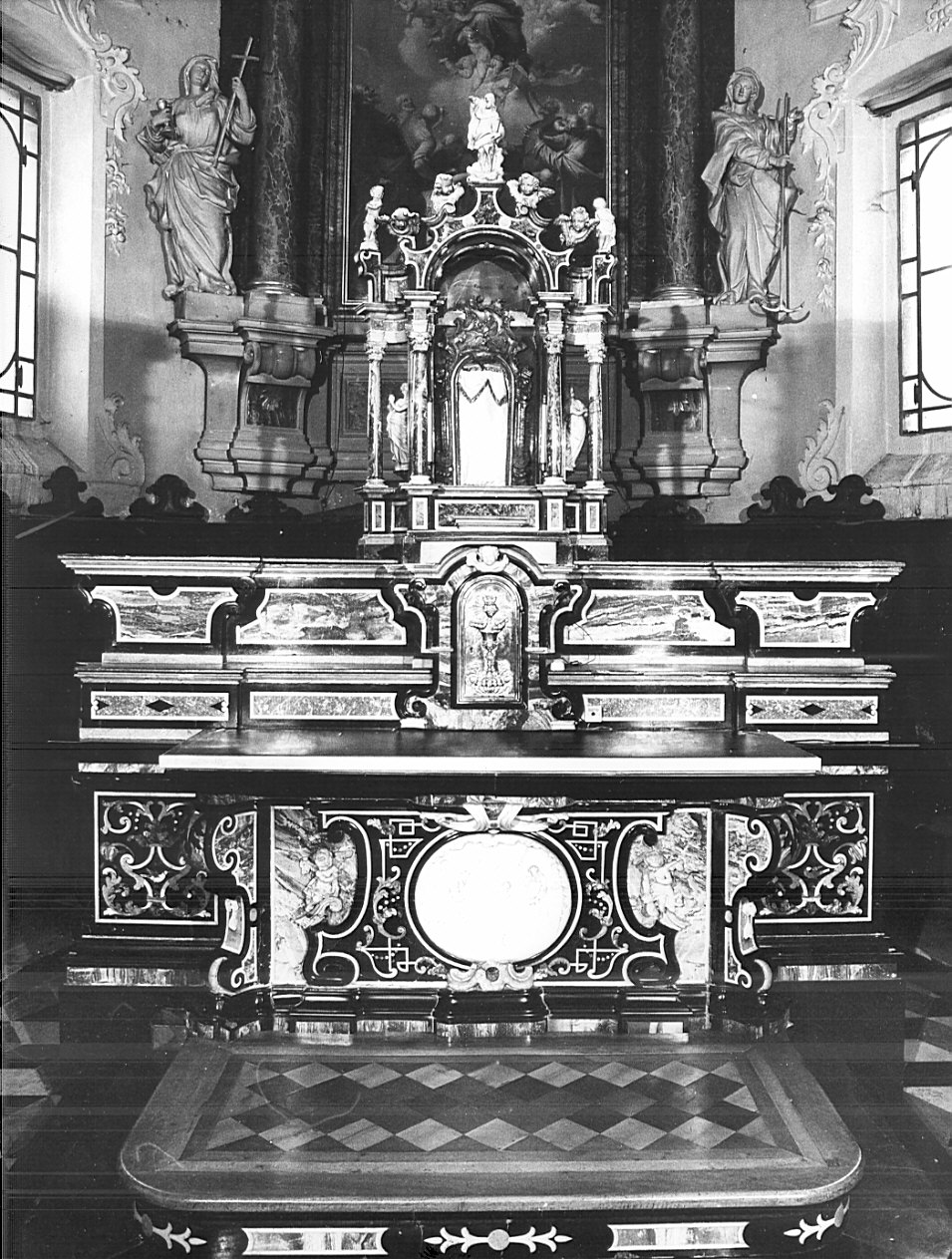 mostra d'altare, elemento d'insieme - bottega lombarda (sec. XVIII)