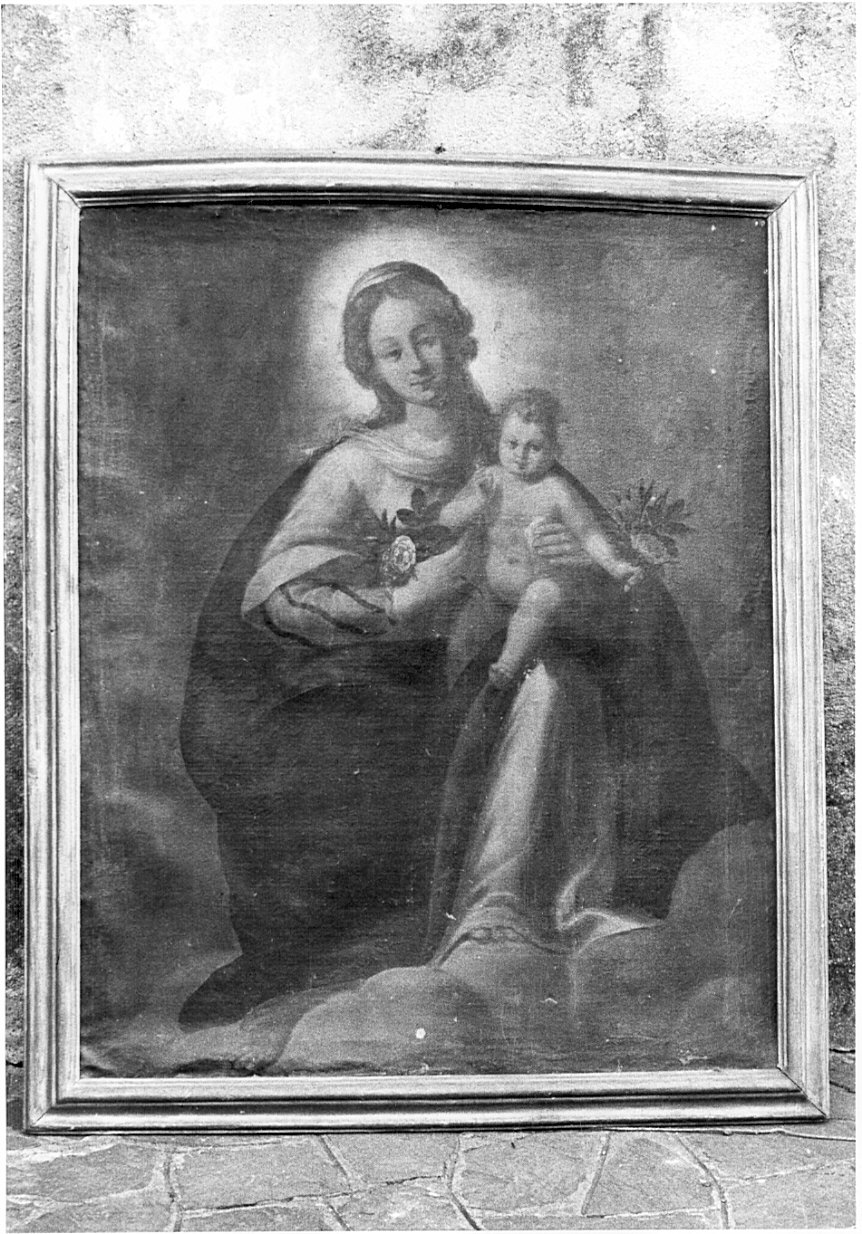 Madonna con Bambino (dipinto, opera isolata) - ambito italiano (seconda metà sec. XVII)