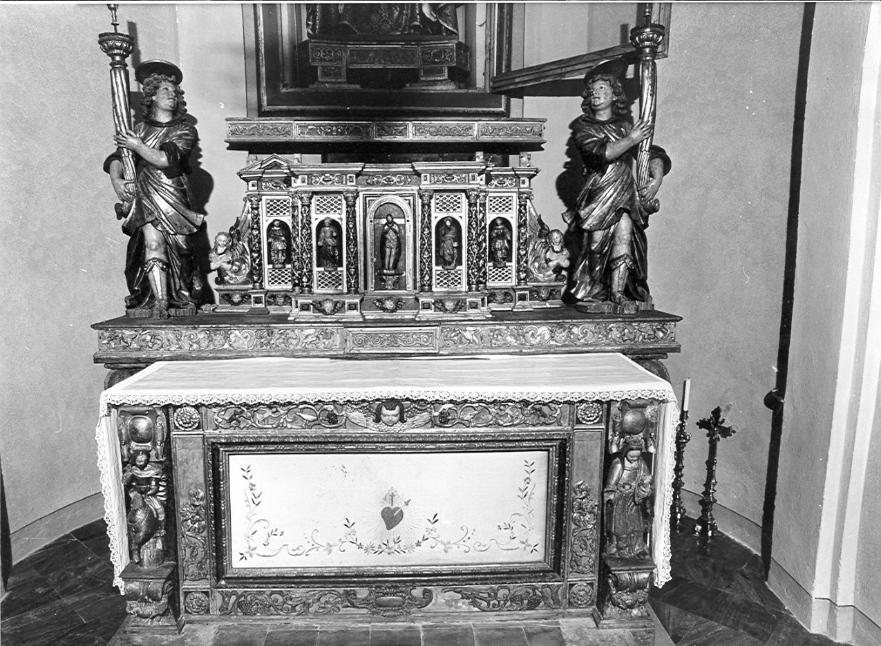altare maggiore, elemento d'insieme - bottega lombarda (inizio sec. XVII)