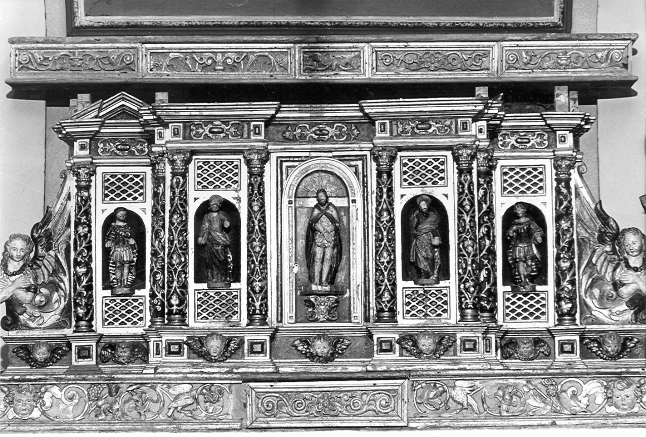 mostra d'altare, opera isolata - bottega lombarda (inizio sec. XVII)
